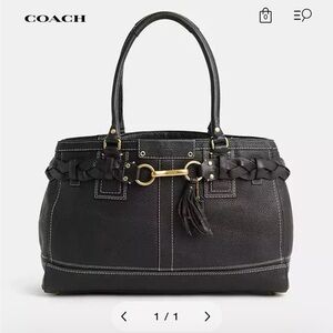 Coach vintage Hamptons XL carryall - black